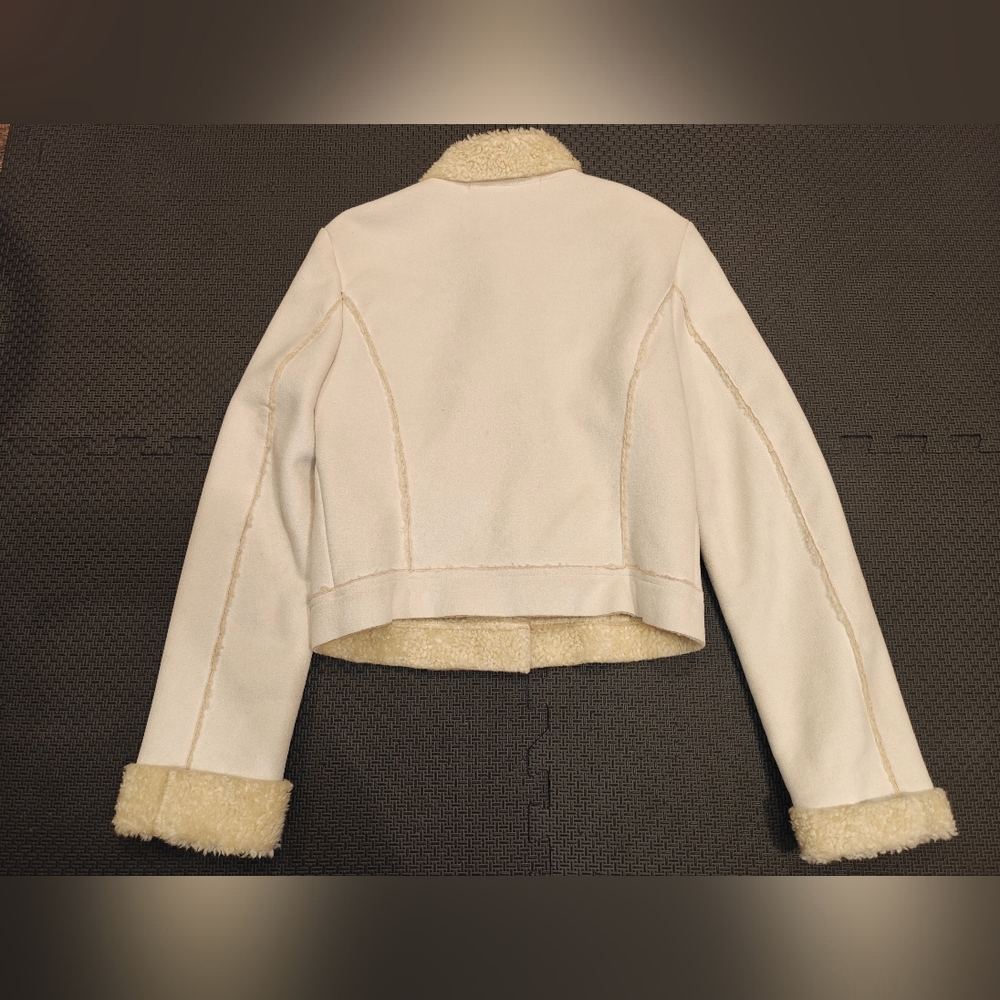 French Connection Cream Teddy Jacket - Picture 2 of 5